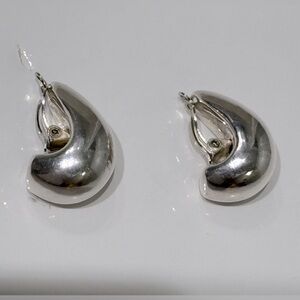 Vintage  Solid 925 Silver Clip on Earrings